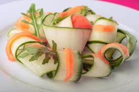 salade concombre et saumon