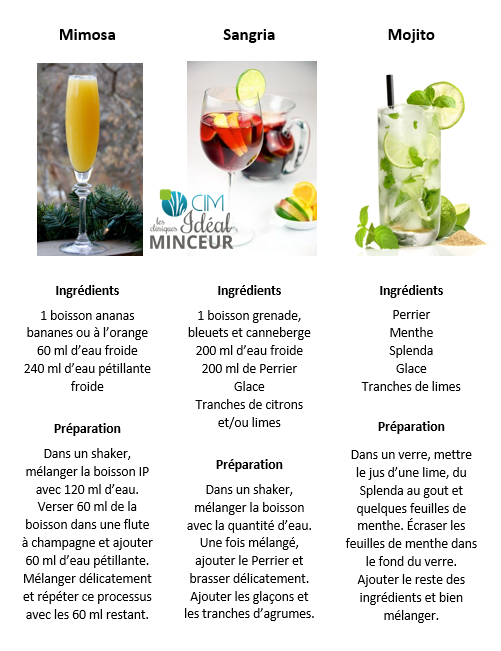 recette cocktail ideal protein